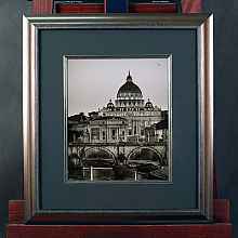 Постер с фотографией Рима в багетной раме с паспарту и слипом