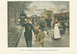 Постер Einfahrt eines Stadtbahnzuges (Berlin, Bahnhof Friedrichstrasse) 1