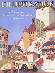 Постер L'Automobile Le Tourisme a l'Exposition La Gastronomie 1
